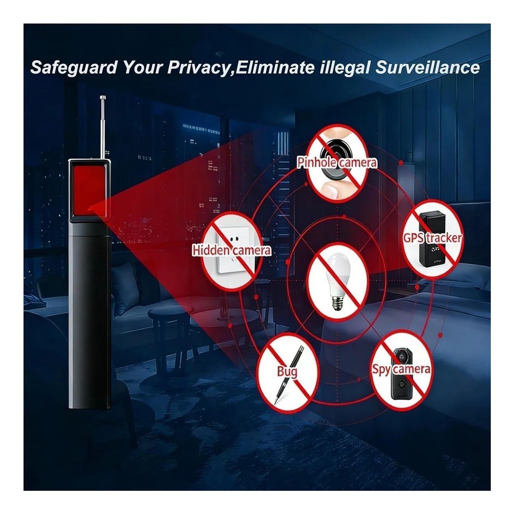 Portable Hidden Camera Detector Finder Bug GPS Tracker Scanner Device Car Hotel